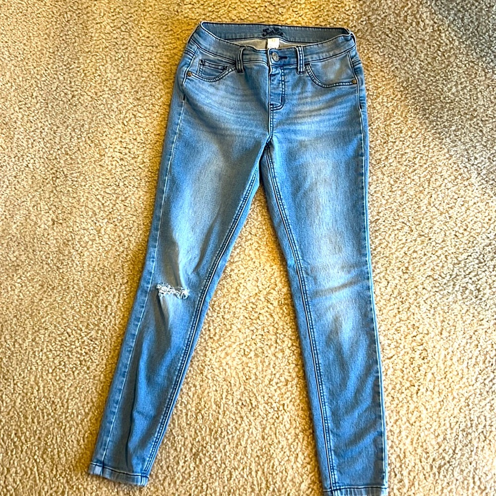Justice size 12 , girls low cut jeggings